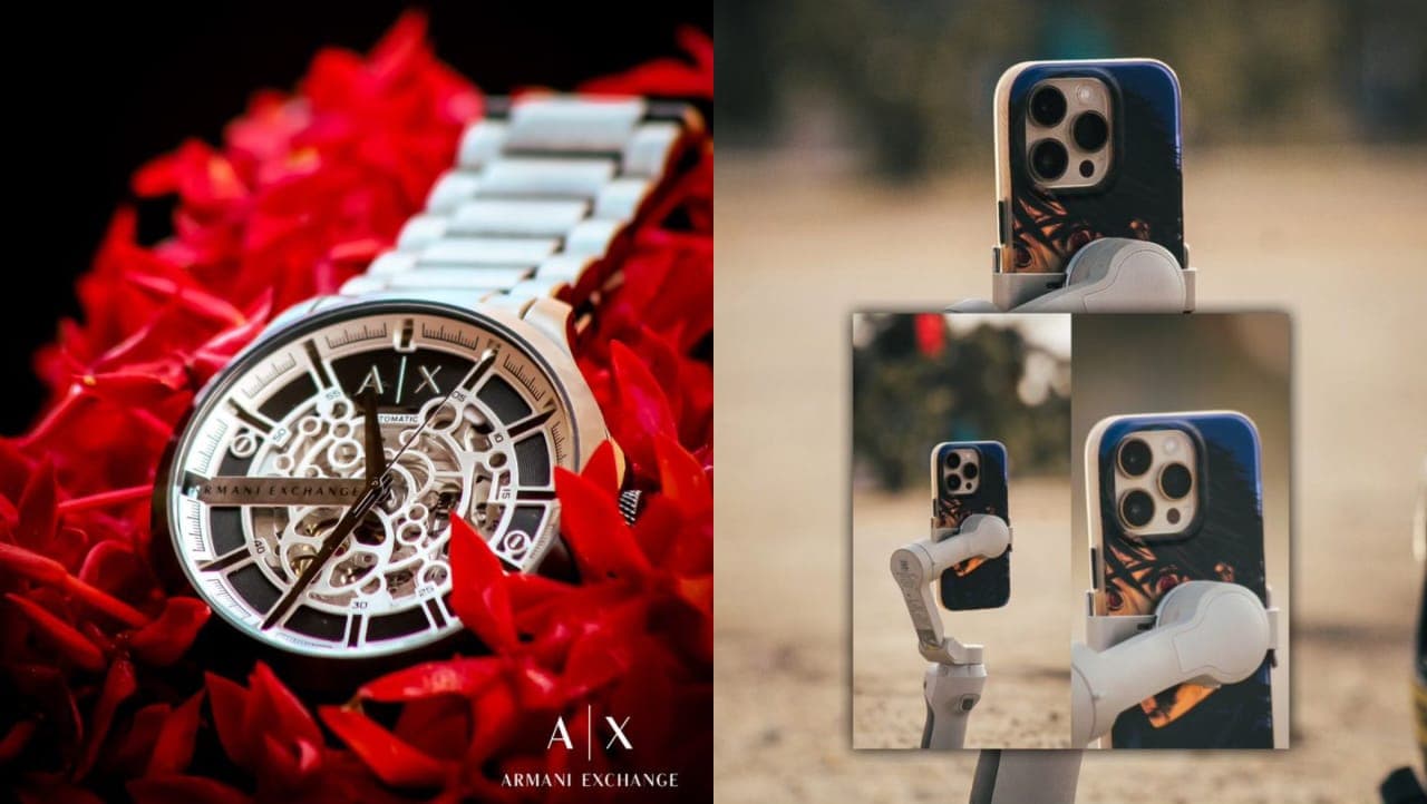 Capturing Elegance: Commercial Photoshoot for Armani Exchange Watch and Mobile Gimbal